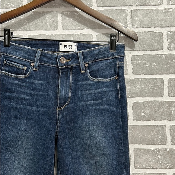 PAIGE Jacqueline Straight Leg Blue Jeans Distressed Womens‎ Size 26 - Picture 2 of 12
